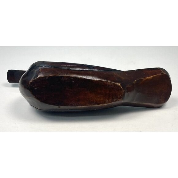 VTG MCM 10" Hand Carved Wooden Wood DUCK DECOY Figurine Art Tabletop Decor - Picture 5 of 5